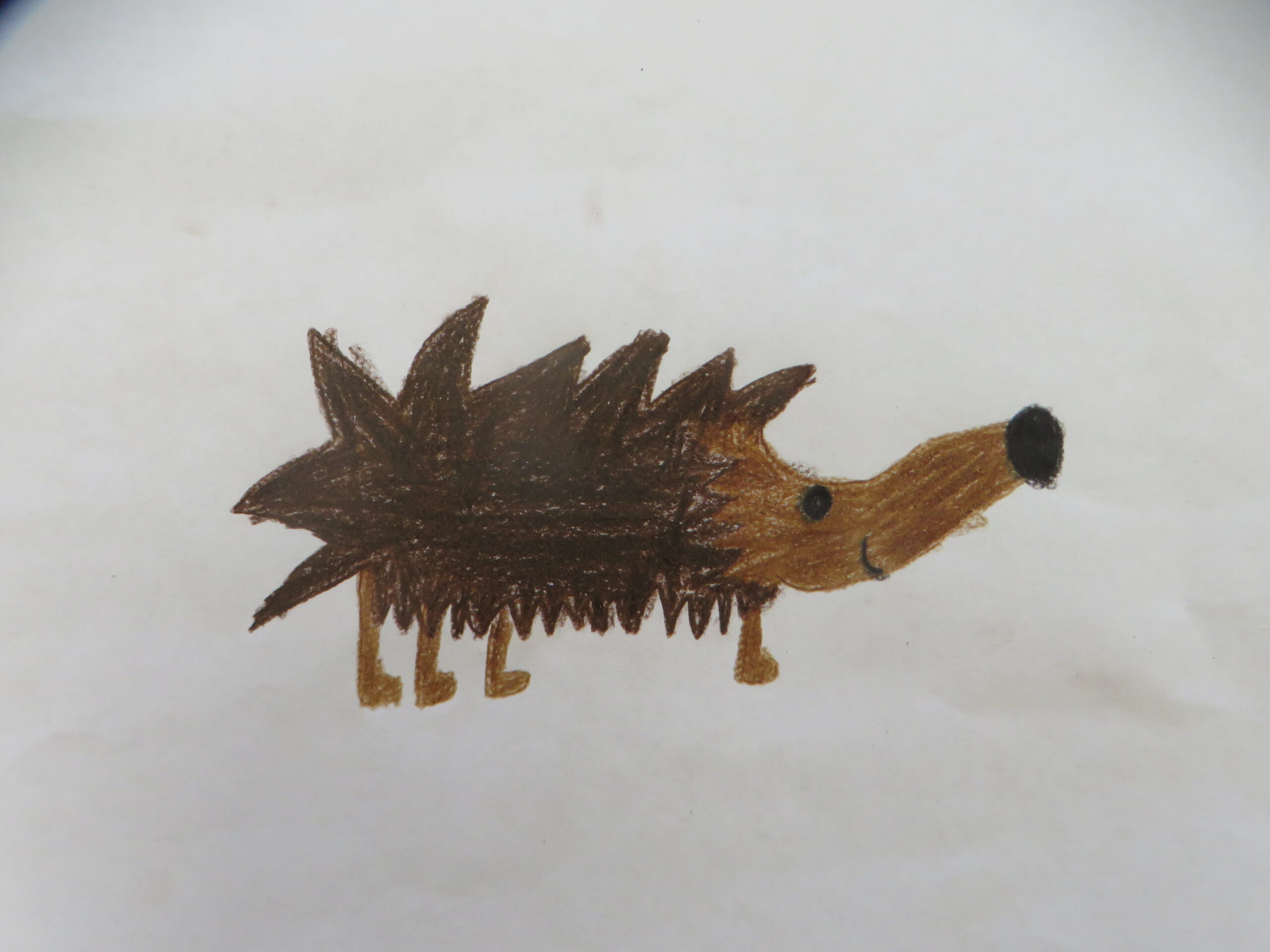 Gruppe Igel Kreuzhörner zeichnerisch mit Spitzhacken und Fuge.