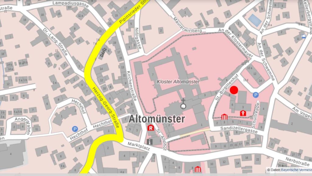 Karte des Klosterkräutergartens