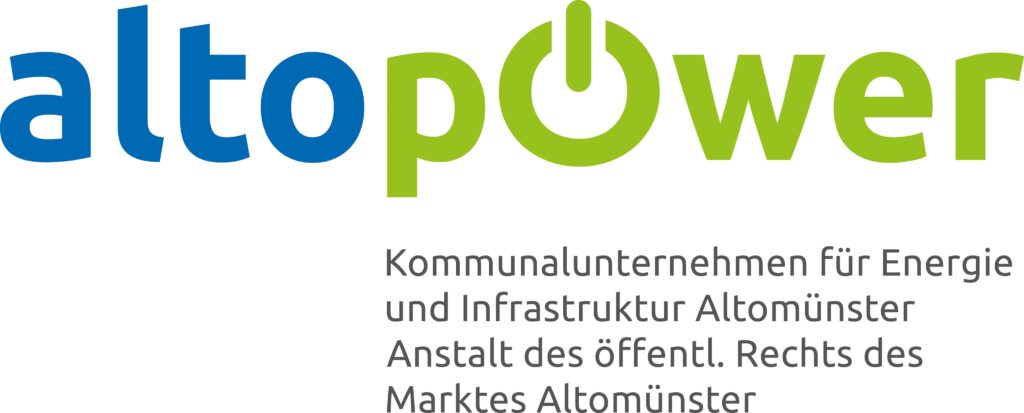 altopower – Kommunalunternehmen für Energie und Infrastruktur Altomünster, Anstalt des öffentlichen Rechts des Marktes Altomünster.