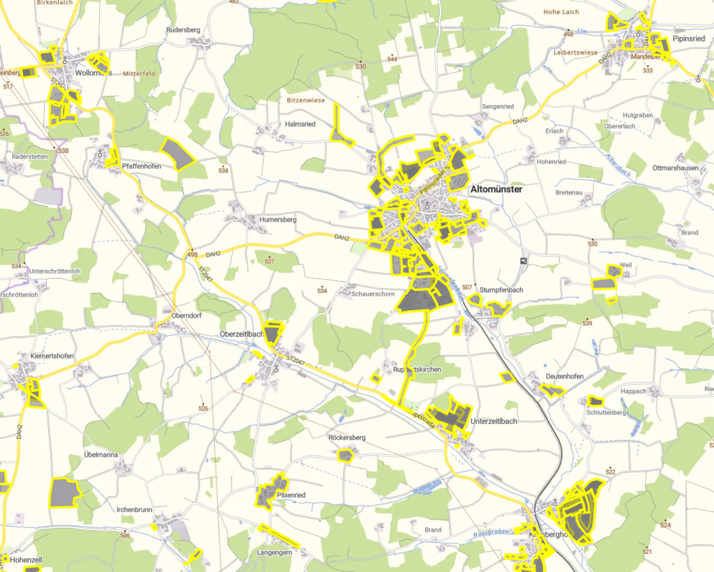 Landkarte Altomünster