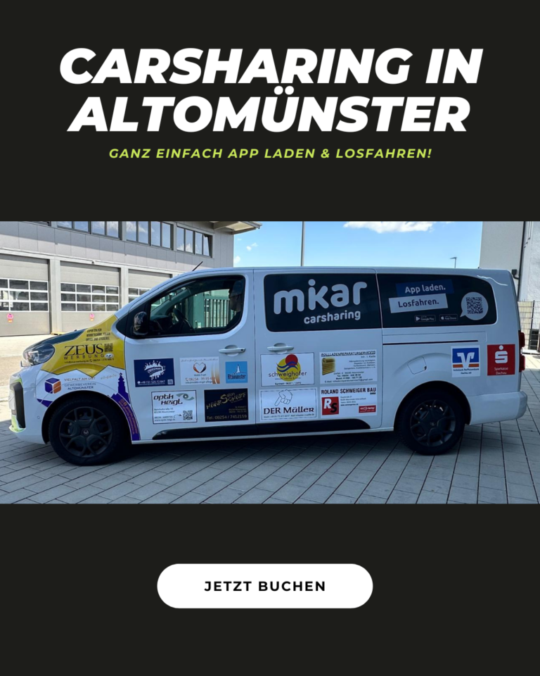 Carsharing Fahrzeug von links