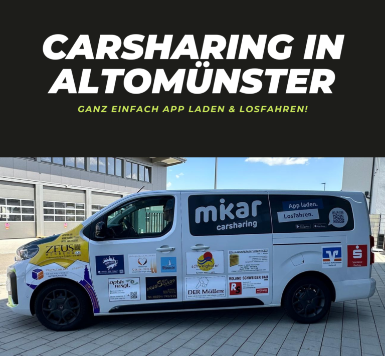Carsharing Fahrzeug von links